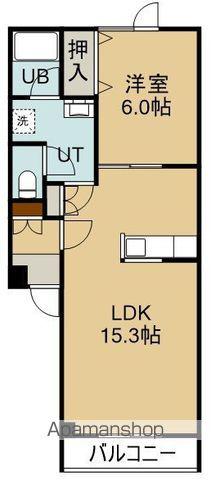 MSティファニー(1LDK/3階)の間取り写真
