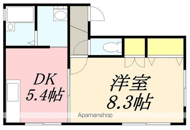 スカイピア(1DK/1階)の間取り写真