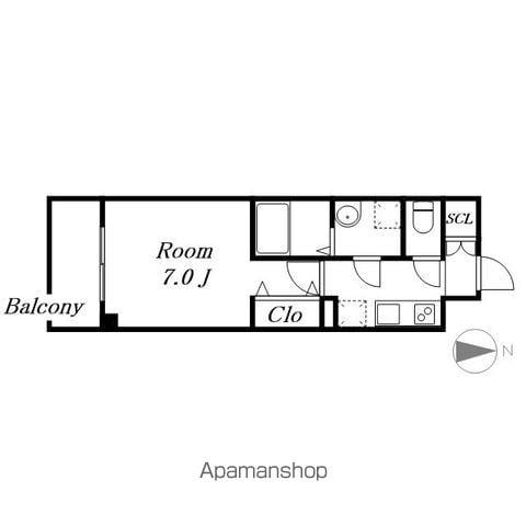 S-RESIDENCE名駅ノース Ⅱ(1K/5階)の間取り写真