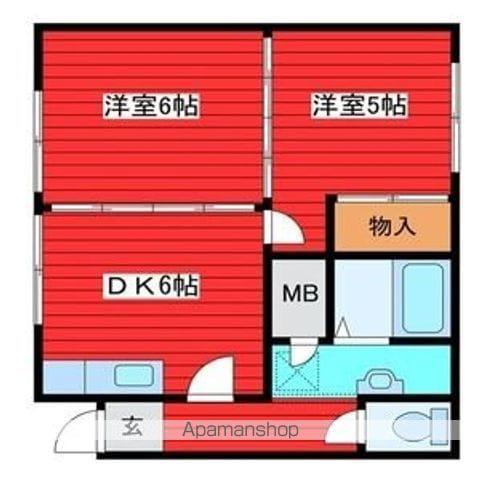 井内ハイデンス(2DK/2階)の間取り写真