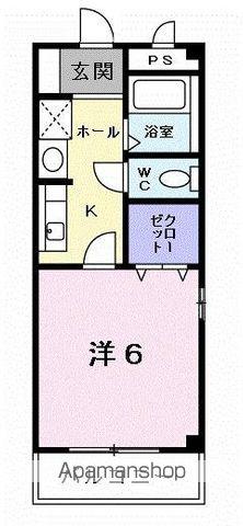 エム・ビューラーB(1K/1階)の間取り写真