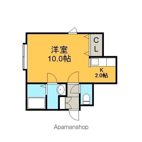 コンフォート恵み野(1K/2階)の間取り写真