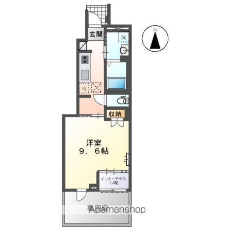 森本2丁目アパートⅡ(1K/1階)の間取り写真