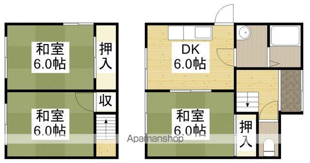 あずま住宅(3DK)の間取り写真