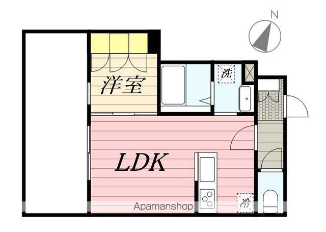 ROELL(1LDK/1階)の間取り写真