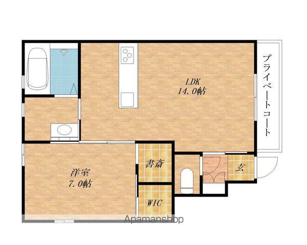 エクセレントスクエア(1LDK/1階)の間取り写真