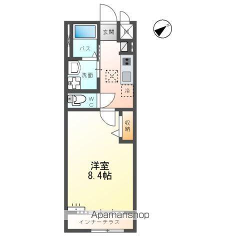 LIMNE(1K/1階)の間取り写真