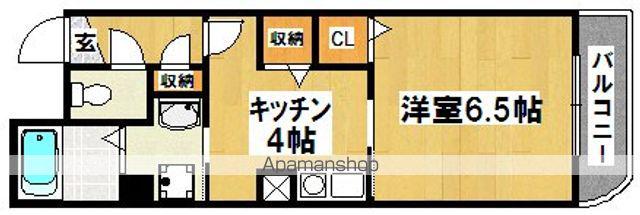 ブレスコート新金岡(1DK/3階)の間取り写真