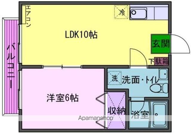 D-HOUSE北上(1LDK/1階)の間取り写真