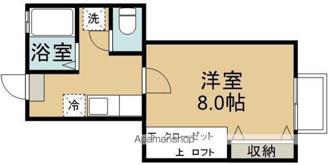 コーポタカノ(1K/2階)の間取り写真