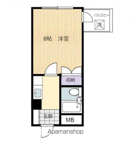 プレアール曙Ⅱ(1K/1階)の間取り写真