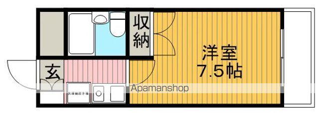 アメニティ刀根山(1K/3階)の間取り写真