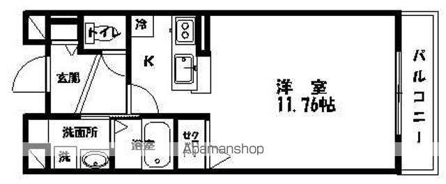 エクセラン・フルールさくら(1K/3階)の間取り写真