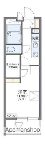 レオパレス虹(1K/3階)の間取り写真