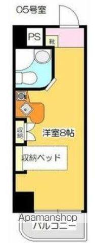 ラ・パルフェ・ド・コリエ(ワンルーム/2階)の間取り写真