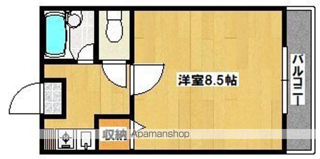 ラフォーレⅡ(1K/4階)の間取り写真