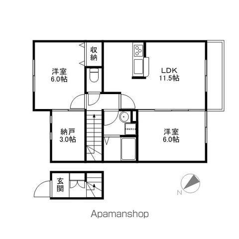ファインレジデンス(2SLDK/2階)の間取り写真