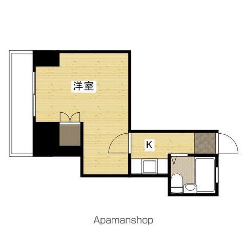AXA舟入通(1K/5階)の間取り写真