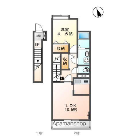 エクセレント 2015(1LDK/2階)の間取り写真