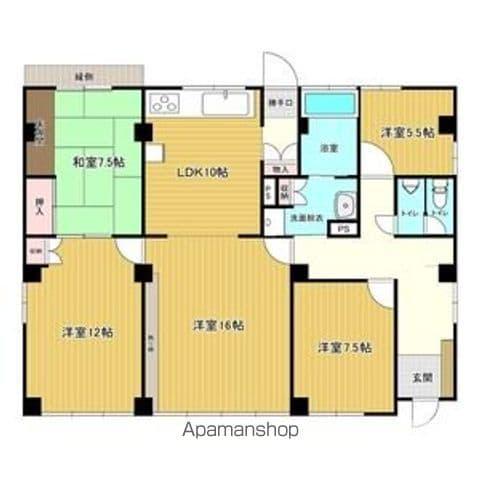 滝子マンション(5LDK/1階)の間取り写真