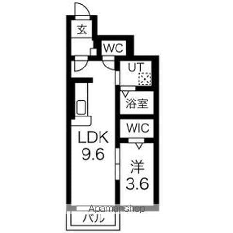 GRAN CLASSII(1LDK/1階)の間取り写真