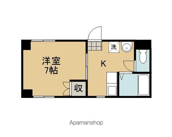 メゾン・ラベール本町(1K/3階)の間取り写真