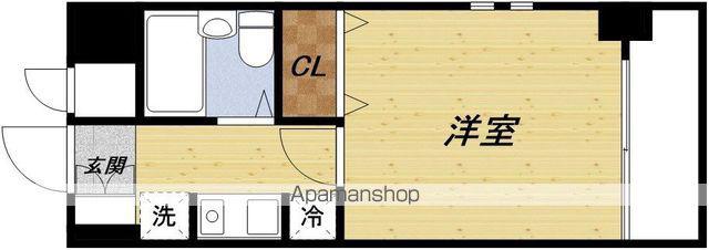 メゾンドサクラ大阪(1K/4階)の間取り写真