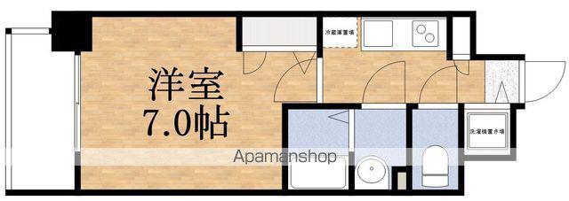 ESLEAD大阪城(1K/6階)の間取り写真
