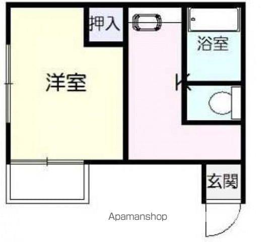 塚村ビル(1K/4階)の間取り写真