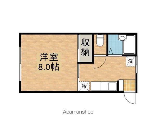 アメニティ2-15(1K/1階)の間取り写真