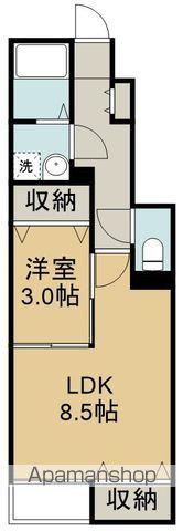 シンフォニー(1LDK/1階)の間取り写真