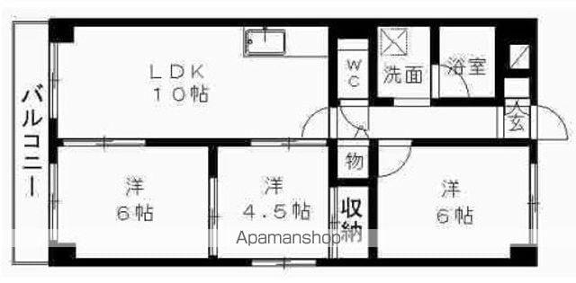 シティプラザ浜松(3LDK/1階)の間取り写真