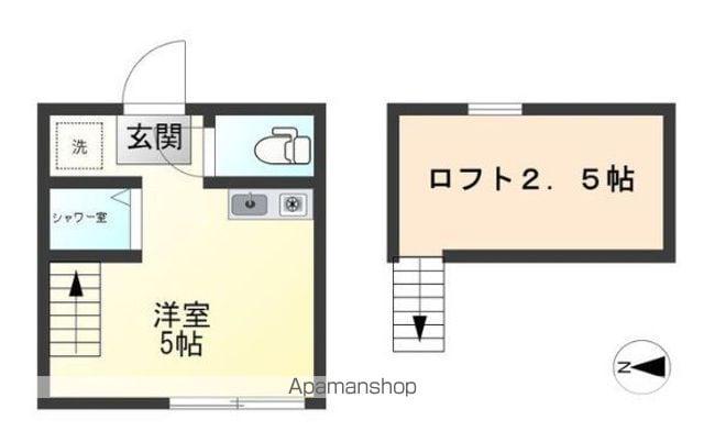 ソレイユ荻窪3(ワンルーム/1階)の間取り写真