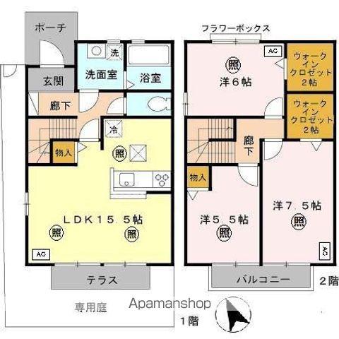グレイスフル(3LDK)の間取り写真