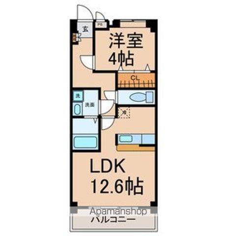 グランデール・M(1LDK/1階)の間取り写真