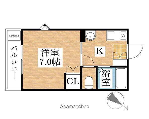 AMENITY上小田井(1K/2階)の間取り写真