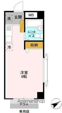 サンブライト18(ワンルーム/1階)の間取り写真