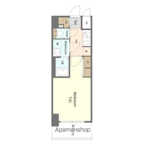 SーRESIDENCE名古屋菊井ALINE 6月19(1K/4階)の間取り写真