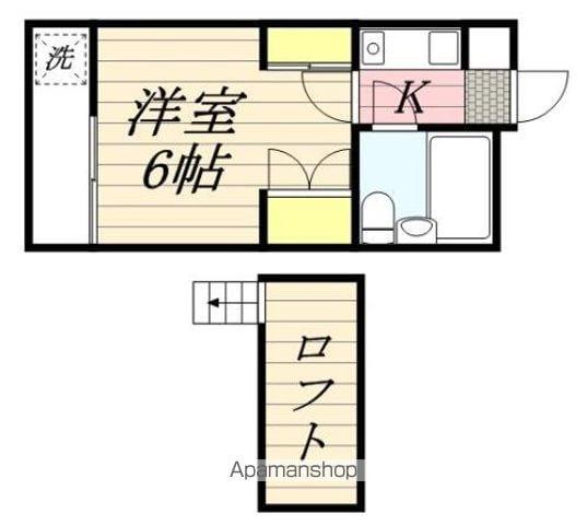 LIVE松戸(1K/3階)の間取り写真