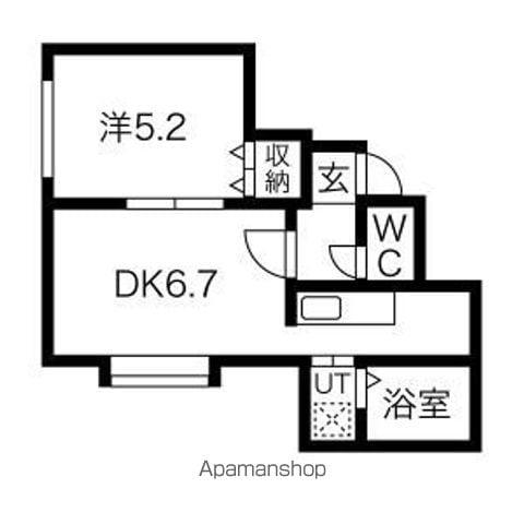 SILVANERシルバーナー(1LDK/3階)の間取り写真