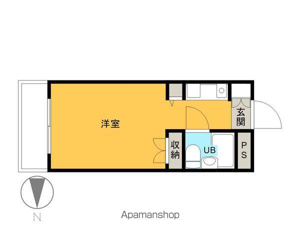 メゾン・ド・武蔵野(ワンルーム/4階)の間取り写真