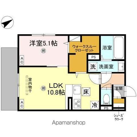 D-ROOM守山3丁目(1LDK/1階)の間取り写真