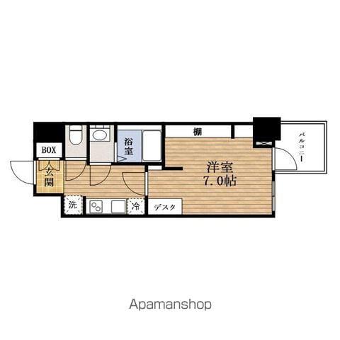 WORVE OSAKAHOMMACHI(1K/3階)の間取り写真
