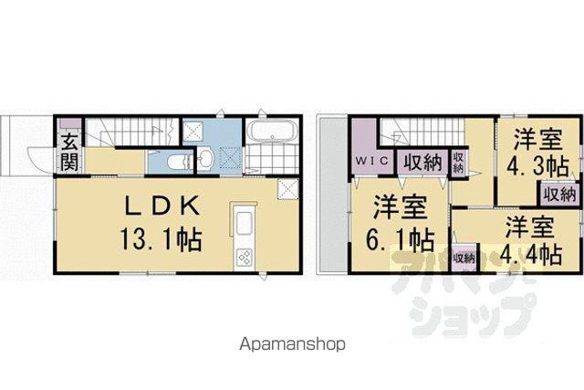 神光院町(3LDK)の間取り写真