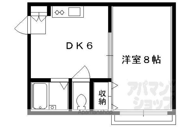 佐々木ハイツ(1DK/1階)の間取り写真