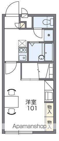 レオパレスシャルマンシード(1K/1階)の間取り写真