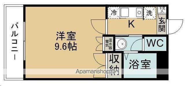 エルスタンザ仙台八木山(1K/2階)の間取り写真