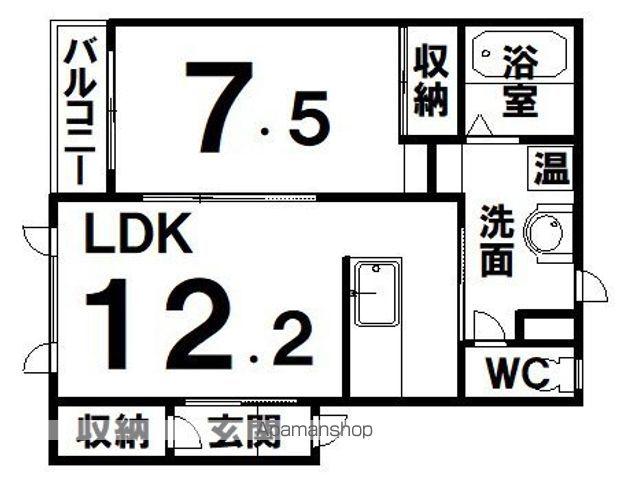 TOWN A&M(1LDK/2階)の間取り写真
