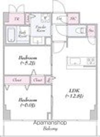 ロイジェント志村坂上(2LDK/4階)の間取り写真