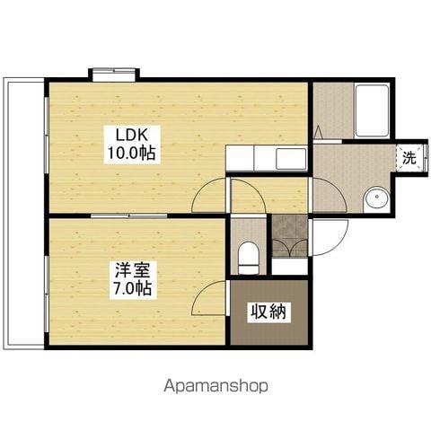 コーポA&H(1LDK/2階)の間取り写真